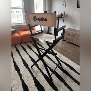 Custom director’s chair. Tall.